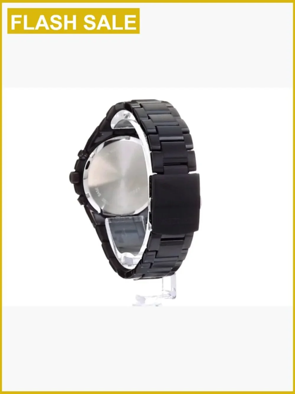 Men's Stainless Steel Chronograph Watch Japanese Quartz 40mm